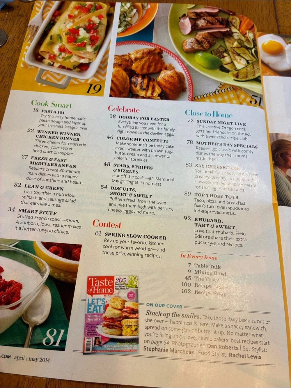 Lot of three Taste of Home cooking magazines